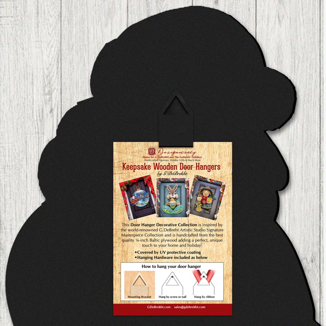 Christmas Gnome Holiday Door Decoration by Susan Winget - Christmas Decor - 8471109H-SW-3