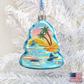 Whale at The Palms Mercury Glass Ornament by G. DeBrekht - Coastal Holiday Décor - 776276-2-1