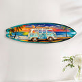 Surf Van at the Beach Surfboard Coastal Wall Art by G. DeBrekht - Coastal Holiday Decor - 8490120-2HS-4