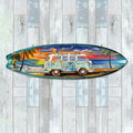Surf Van at the Beach Surfboard Coastal Wall Art by G. DeBrekht - Coastal Holiday Decor - 8490120-2HS-3